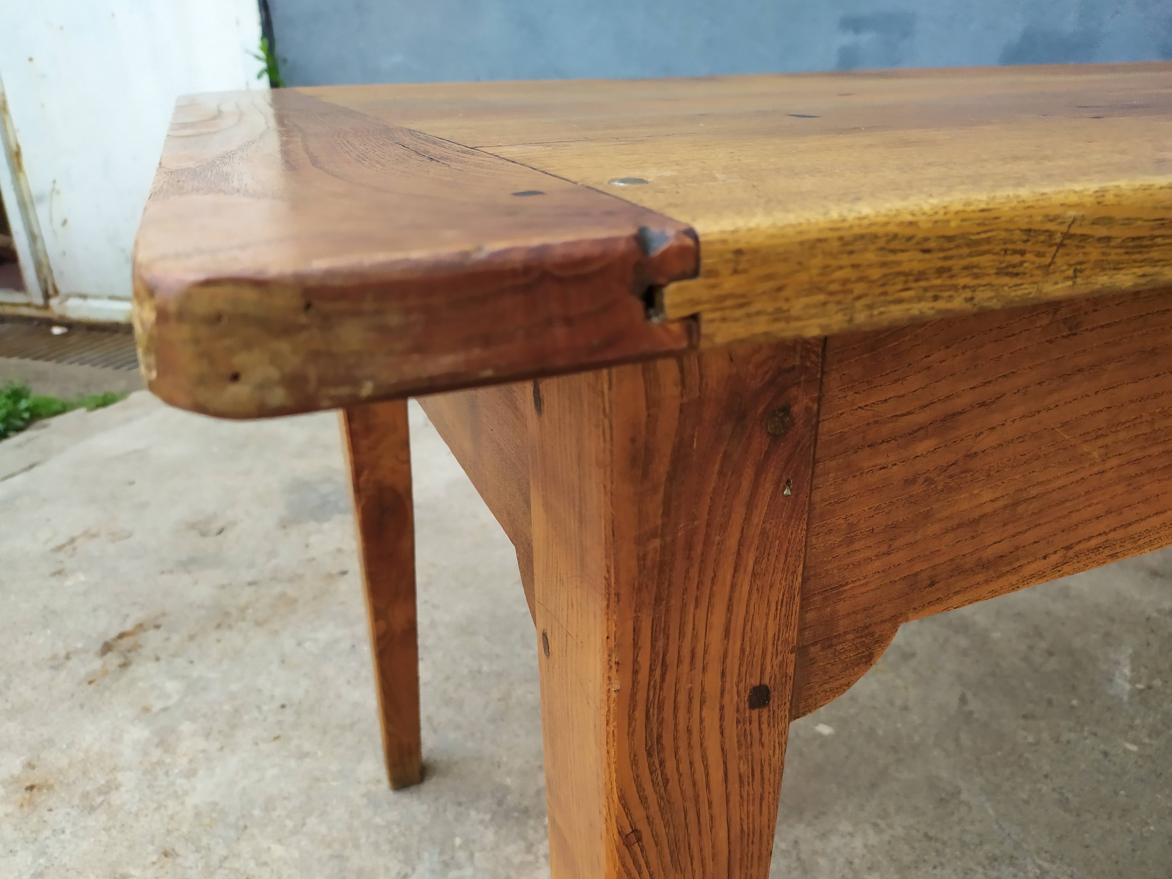 Table de ferme en chêne