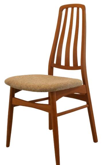 Set van 4 teak deense Vamdrup eetkamerstoelen 'Rudbol'