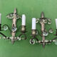 Pair of Art Nouveau / Art Deco Border Period Wall Lights 1920