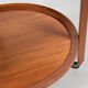 Midcentury danish trolley with 2 serving trays in teak 1960s