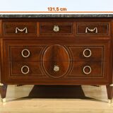 Rare mahogany commode, Louis XVI period – 2nd half of the 18th century.