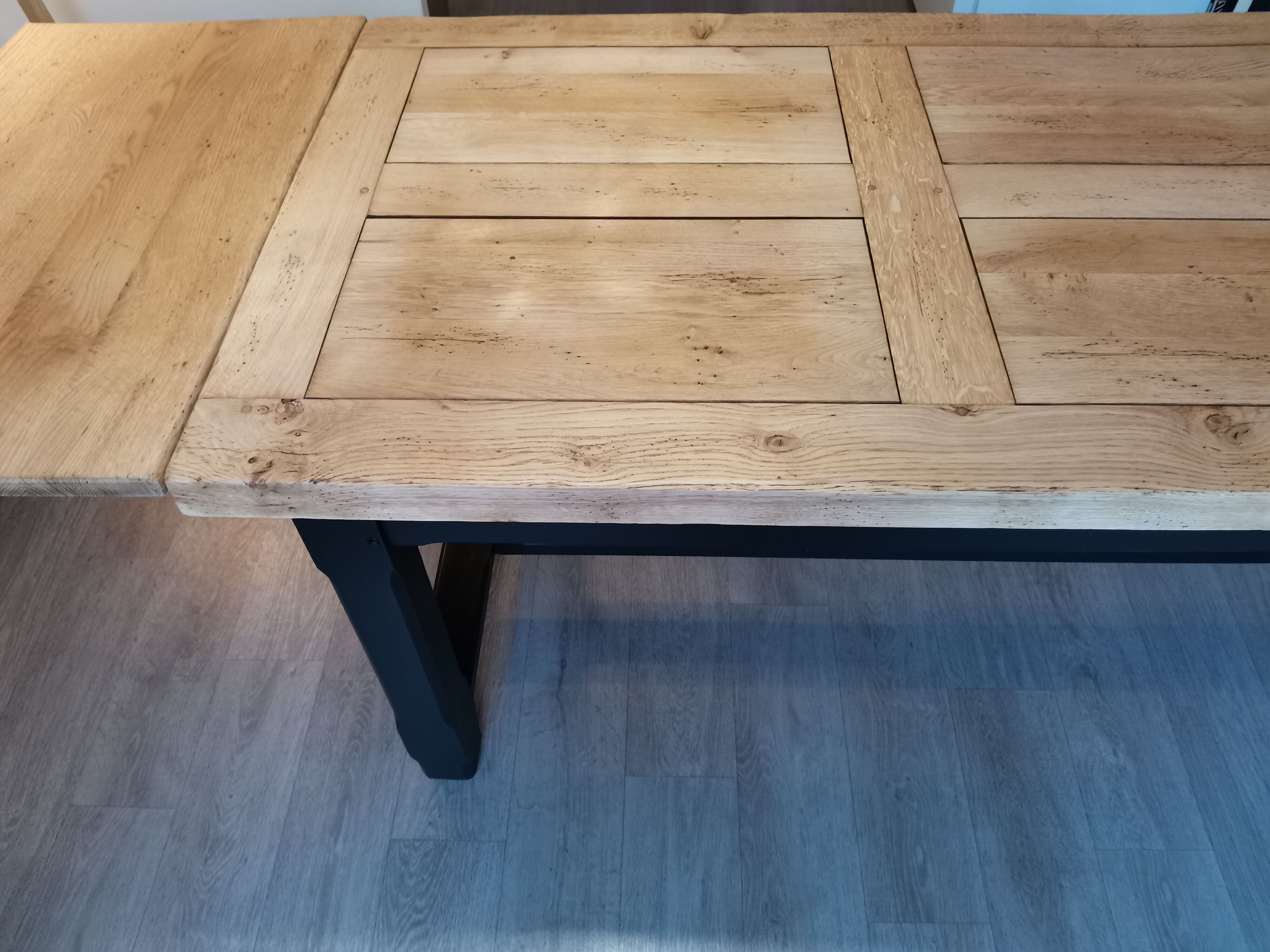 Solid oak farmhouse table