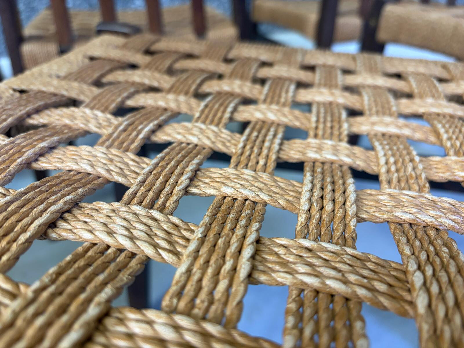 Danish cord dining chairs, set of 8 - 1960s
