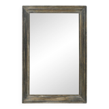 Weathered wood wall mirror (92 x 61 x 8cm)
