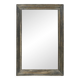 Weathered wood wall mirror (92 x 61 x 8cm)