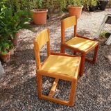 Chaises bois André Sornay disigner (1950)