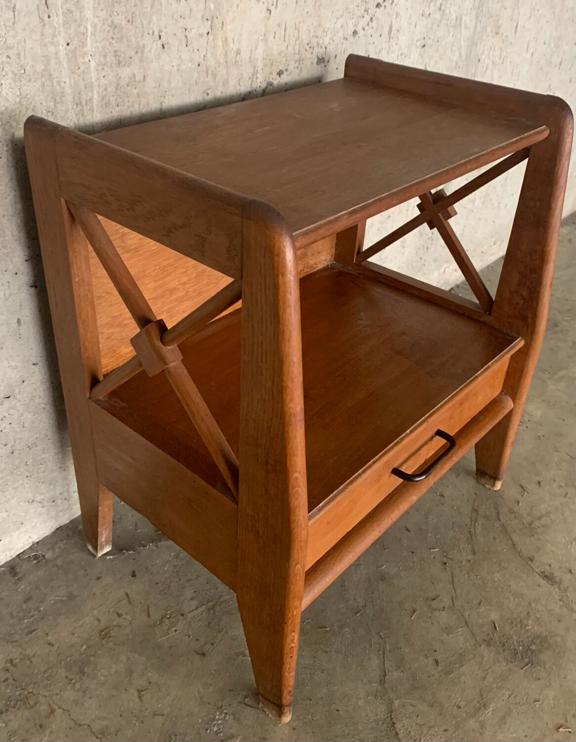 Bedside table wooden 50s