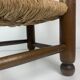Chaise basse en bois tourné Bobbin à la manière de Charles Dudouyt, France, années 1950