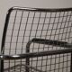 Pair of vintage chrome metal armchairs, 1970