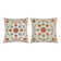 SET OF 2 - 100% Silk Cushion Covers. Embroidered Accent Pillows. Suzani Throw Pillows