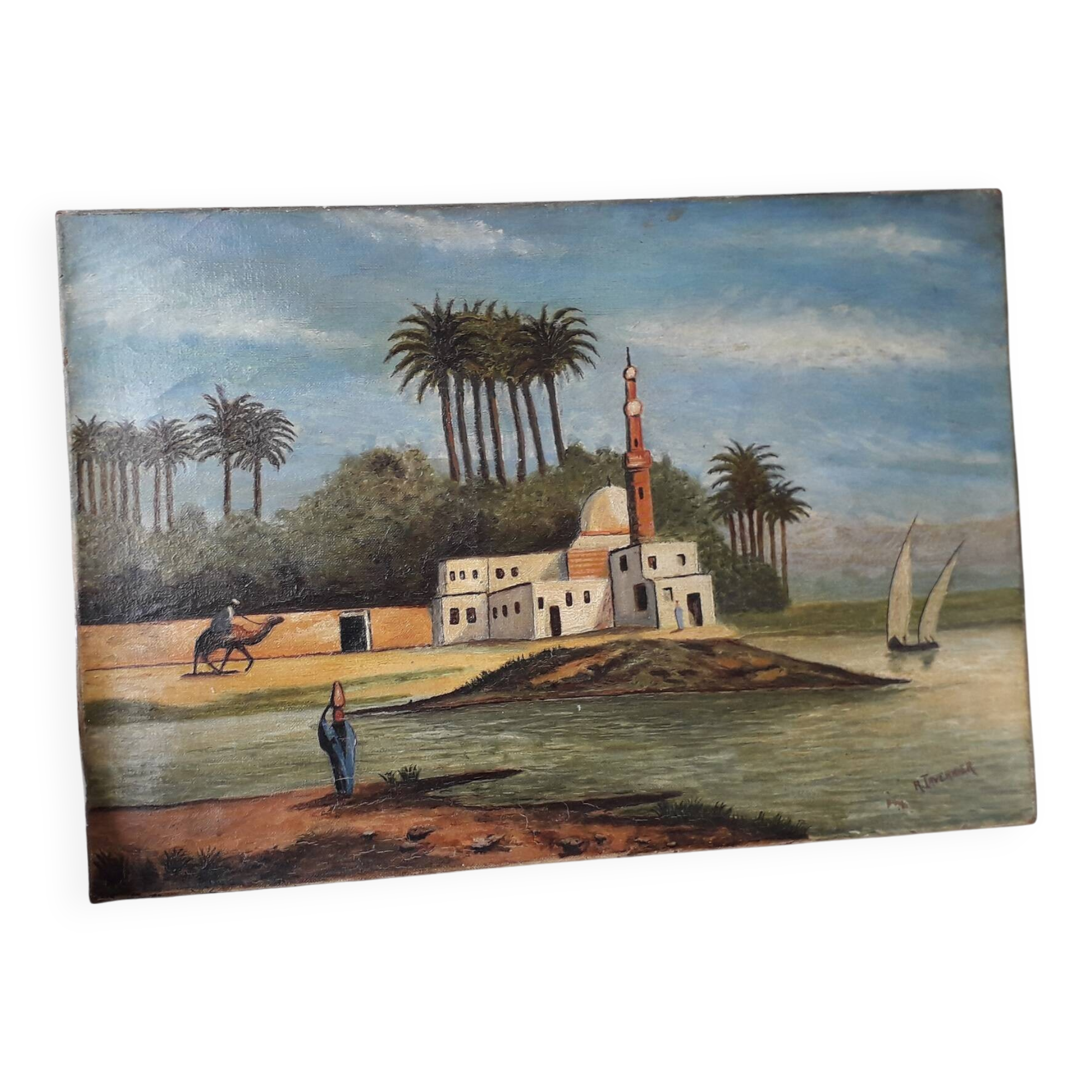 Signed orientalist painting