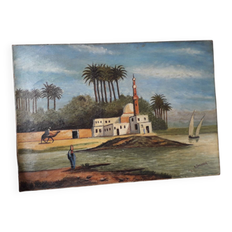 Signed orientalist painting