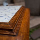 Wooden and ceramic sellette, 1920