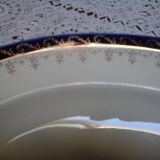 Plat ovale bleu roi Alfred Meakin
