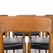 Set of 6 dining chairs by Niels O. Møller, Model 75