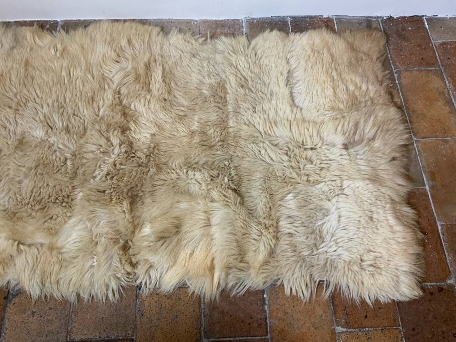 Goat skin rug
