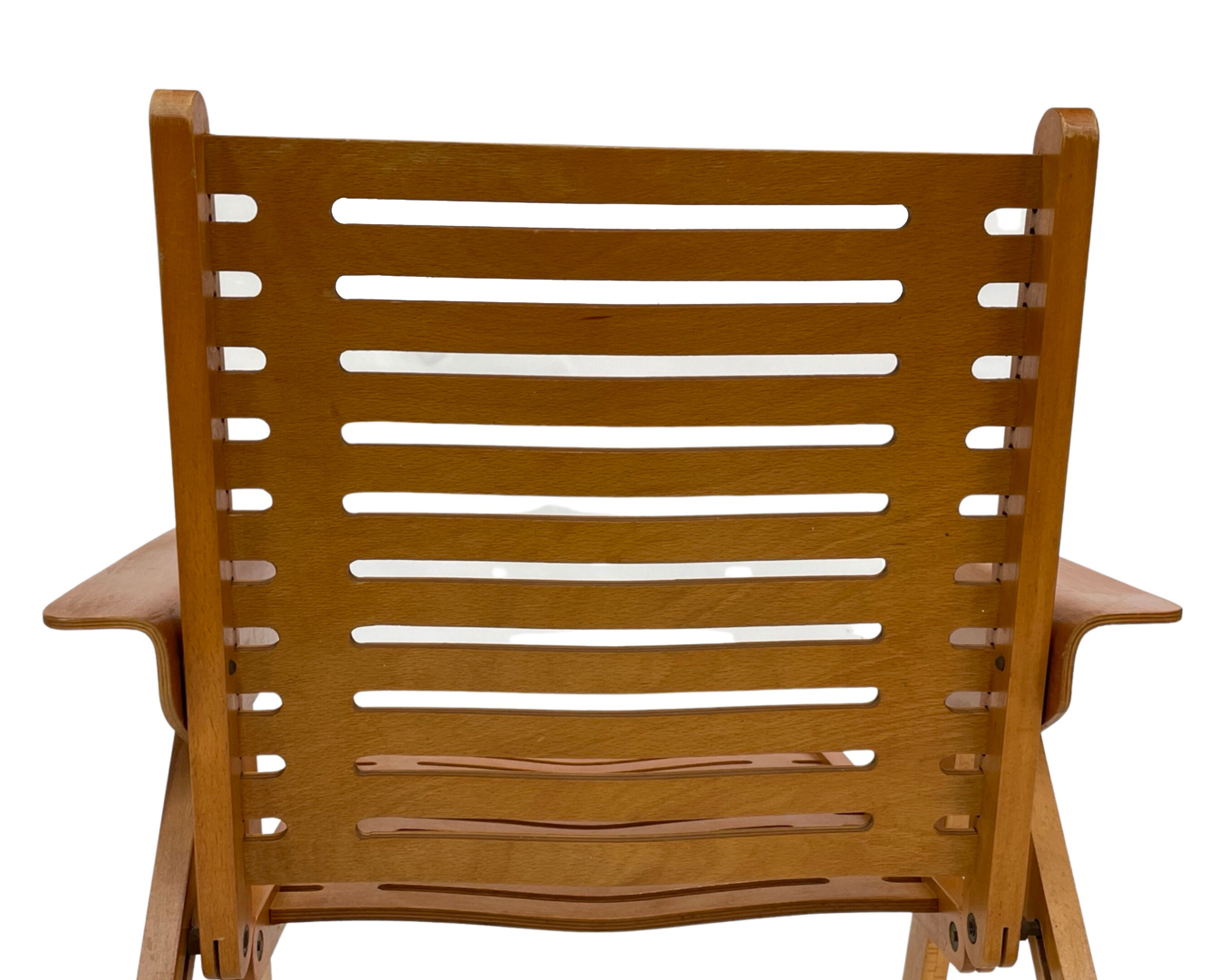 Vintage set of four Rex Plywood folding chairs by Niko Kralj design 1950