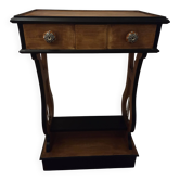 Lyre bedside table