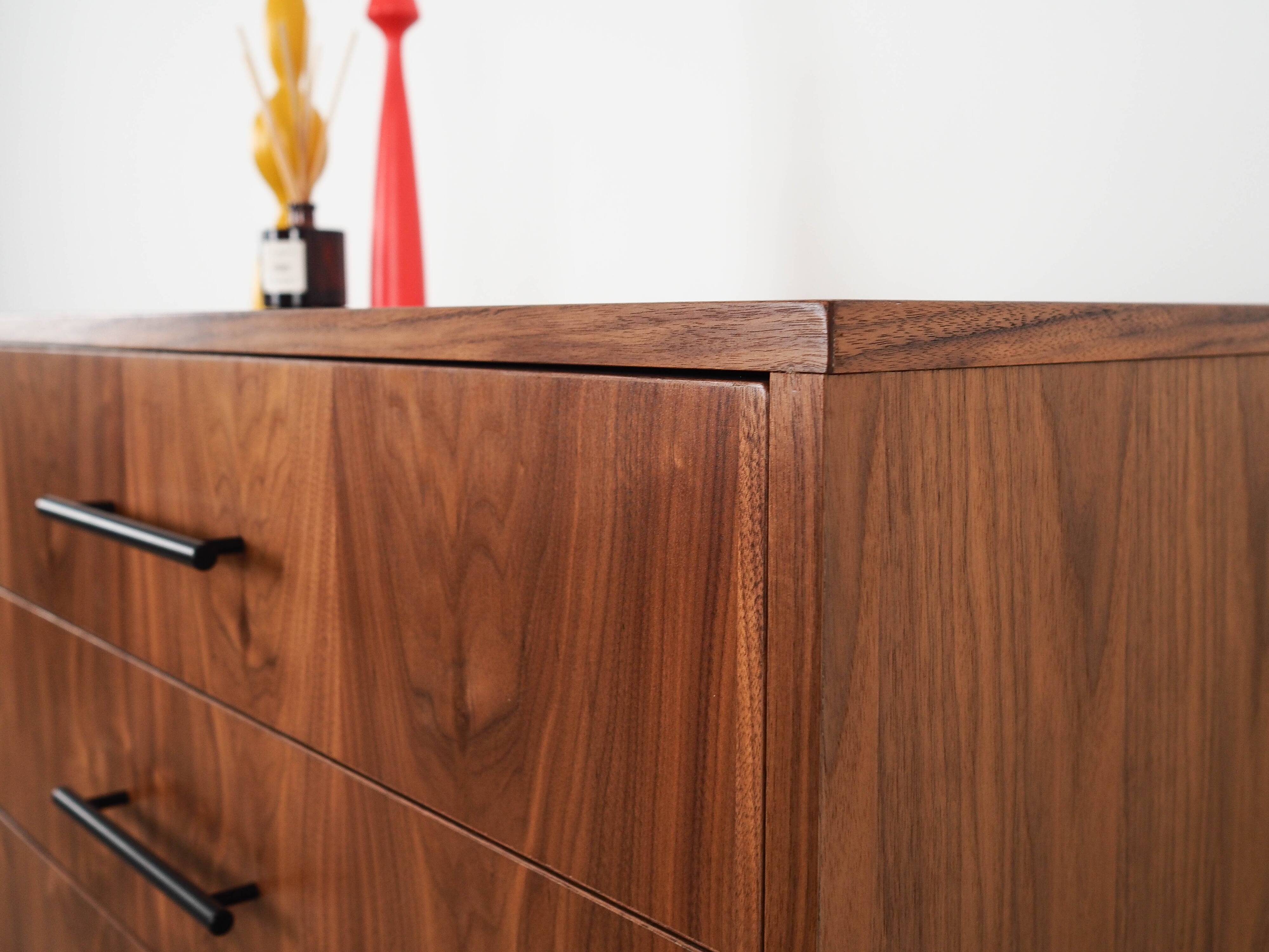 Walnut chest of drawers, Scandinavian design