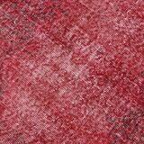 Tapis rouge affligé vintage 195x113cm