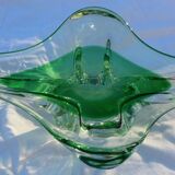 Coupe a fruits en cristal Flavio poli Sommerso glass