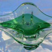 Coupe a fruits en cristal Flavio poli Sommerso glass