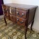 Small "crossbow" chest of drawers, Louis XV style, in walnut