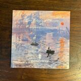 Luneville earthenware plate, irises, Claude Monet