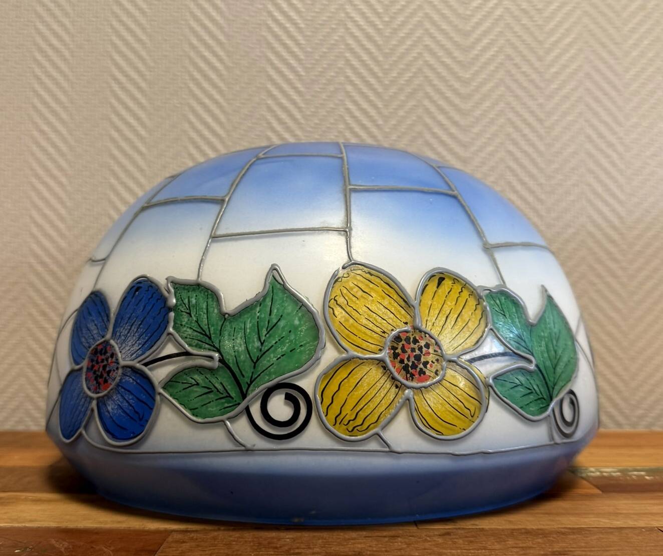 Opaline lampshade from the Art Deco period circa 1920