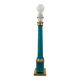 Vintage column lamp base in opaline and brass