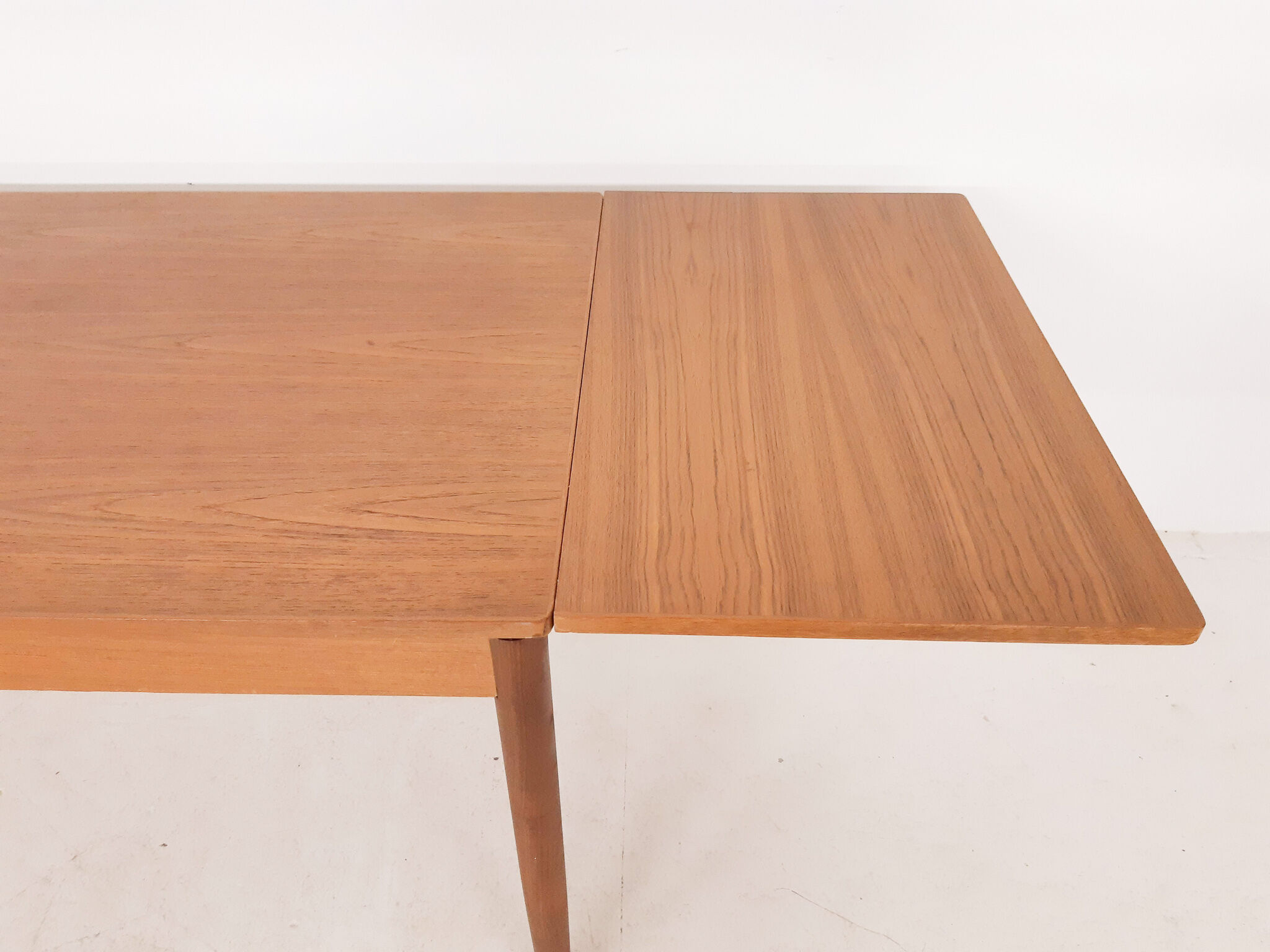 Teak extendable dining table, The Netherlands 1950's