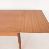 Teak extendable dining table, The Netherlands 1950's