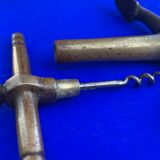Bronze corkscrew in the shape of a boat anchor