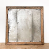 Antique foxed mirror square