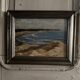 Oil on panel by M. Suilhor, beachfront, 20th century