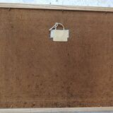 OIL ON PANEL 20th CENTURY: LANDSCAPE river and forest, signed H.L or S.L., frame