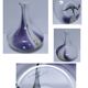 Richartz glass vase art glass 80s