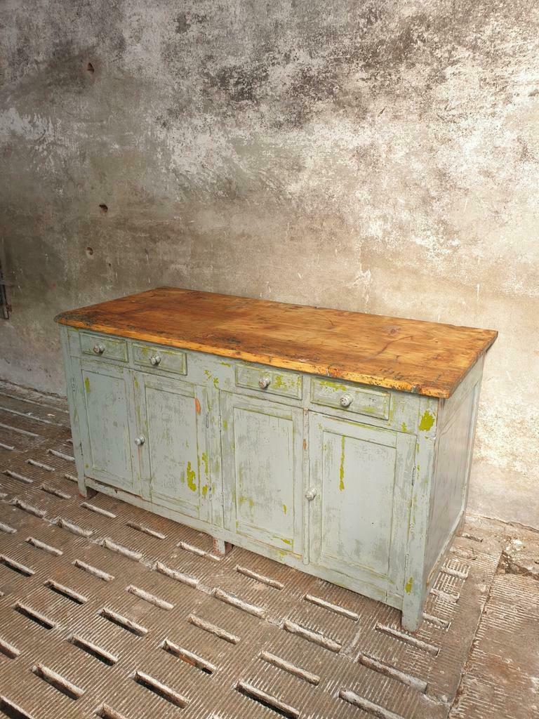Old kitchen island workbench or sidetable
