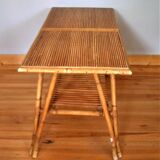 Rectangular rattan coffee table