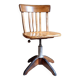 Height-adjustable rotating workshop office chair