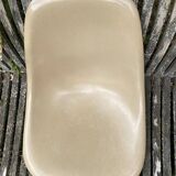 Coque Beige Fiberglass Side Chair Eames Vintage by Herman Miller