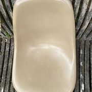 Shell Beige Fiberglass Side Chair Eames Vintage by Herman Miller