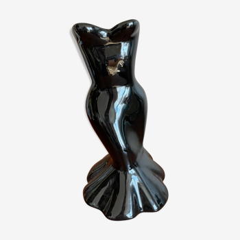 Black bustier vase