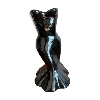 Black bustier vase