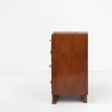 Art Deco cabinet in wood with marble top, France ca. 1930