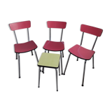 Chairs and stool in formica