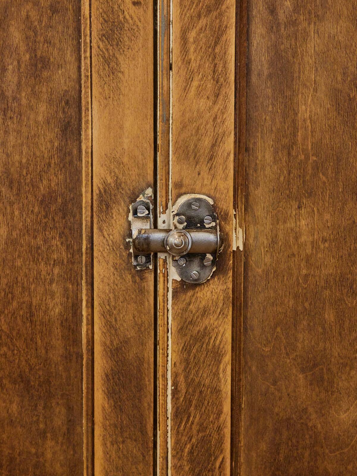 Patinated wooden Parisian sideboard