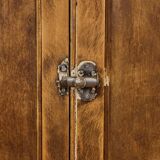 Patinated wooden Parisian sideboard