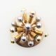 Brass sputnik wall light by Sa Boulanger
