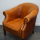 Vintage club armchair in cognac leather Netherlands